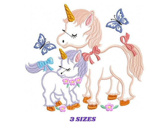 Unicorn embroidery designs - Baby Girl embroidery design machine embroidery pattern - Unicorns design - fantasy embroidery digital file