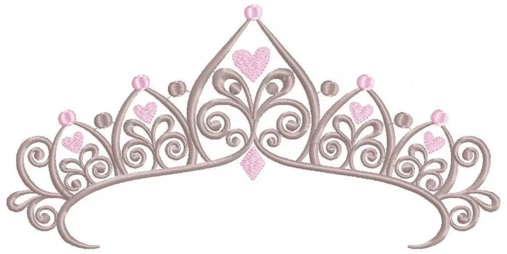 Crown embroidery designs - Princess crown embroidery design machine embroidery pattern - Beauty Pageant Crown design - princess queen crown Marcia Embroidery