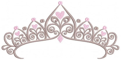 Crown embroidery designs - Princess crown embroidery design machine embroidery pattern - Beauty Pageant Crown design - princess queen crown Marcia Embroidery