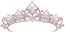 Load image into Gallery viewer, Crown embroidery designs - Princess crown embroidery design machine embroidery pattern - Beauty Pageant Crown design - princess queen crown
