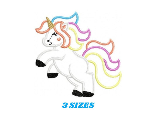Unicorn embroidery designs - Baby Girl embroidery design machine embroidery pattern - fantasy embroidery file - unicorn applique design pes