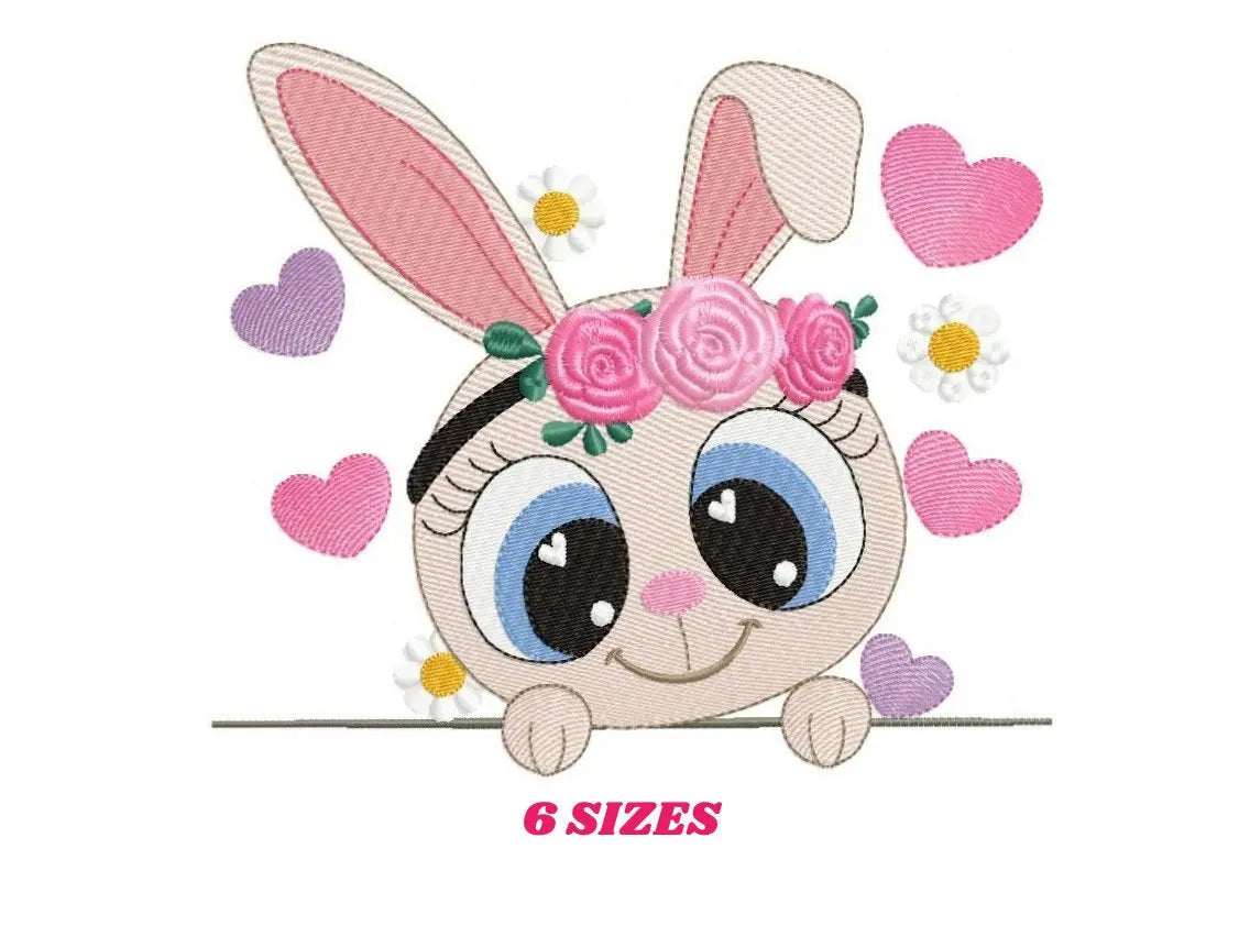 Bunny embroidery design - Rabbit embroidery designs machine embroidery ...