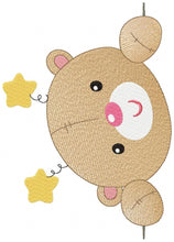 Carica l&#39;immagine nel visualizzatore di Gallery, Bear embroidery designs - Bear peek a boo embroidery design machine embroidery pattern - cute teddy bear embroidery file - instant download
