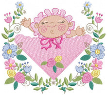 Carica l&#39;immagine nel visualizzatore di Gallery, Baby girl embroidery designs - Toddler embroidery design machine embroidery - Newborn baby embroidery file - instant download digital file
