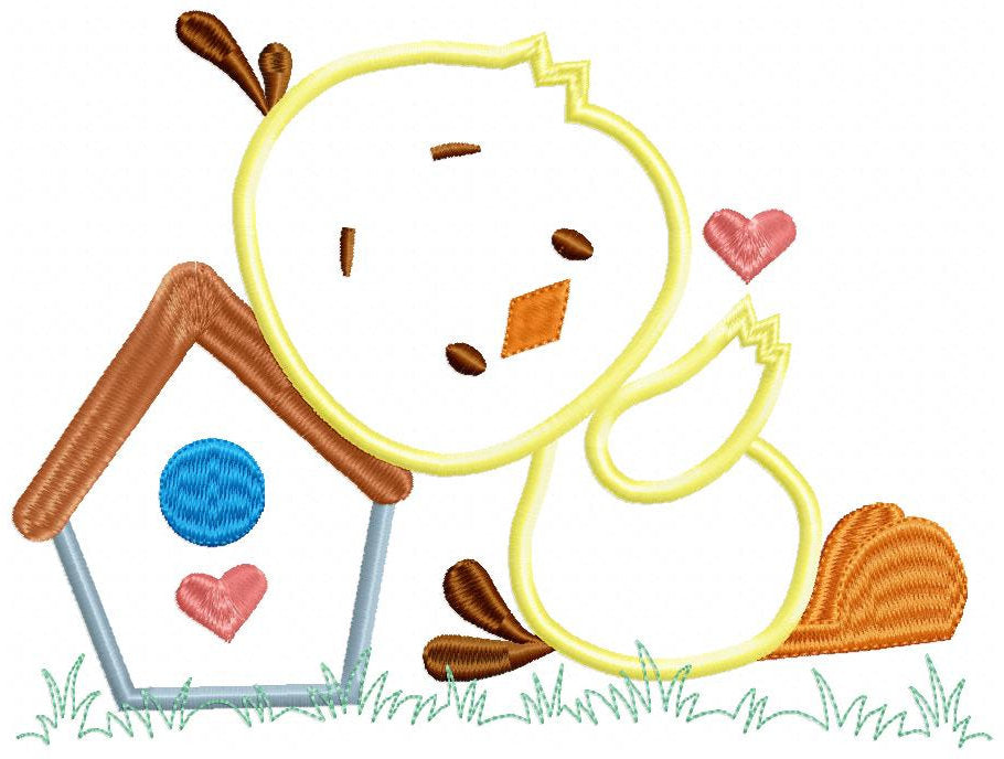 Duck embroidery design - Baby boy embroidery designs machine embroidery pattern - kid embroidery file - male duck animal  instant download