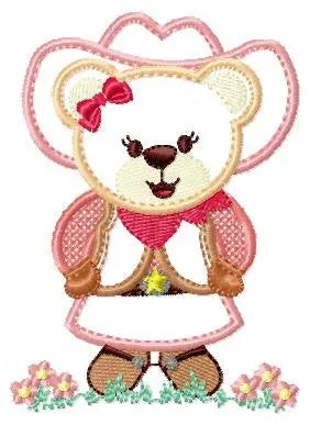 Cowgirl embroidery designs - Cowboy embroidery design machine embroidery pattern - Baby girl embroidery file - teddy bear embroidery farm Marcia Embroidery