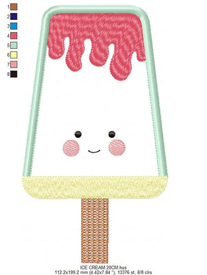 Ice cream embroidery designs - Candy embroidery design machine embroidery pattern - Dessert embroidery file - ice cream cone applique design Marcia Embroidery