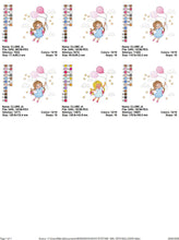 Load image into Gallery viewer, Baby girl embroidery designs - Toddler embroidery design machine embroidery pattern - girl with balloons embroidery file - kid embroidery
