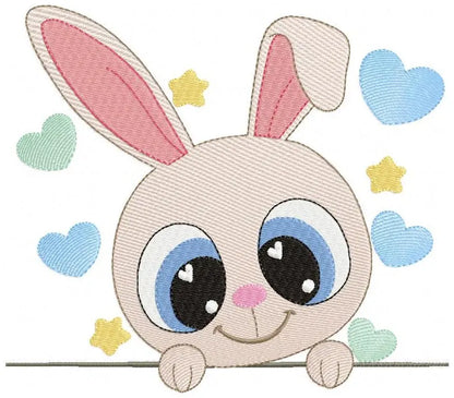 Peek a boo Bunny embroidery design - Rabbit embroidery designs machine embroidery pattern - Baby boy embroidery file - kid embroidery rabbit Marcia Embroidery