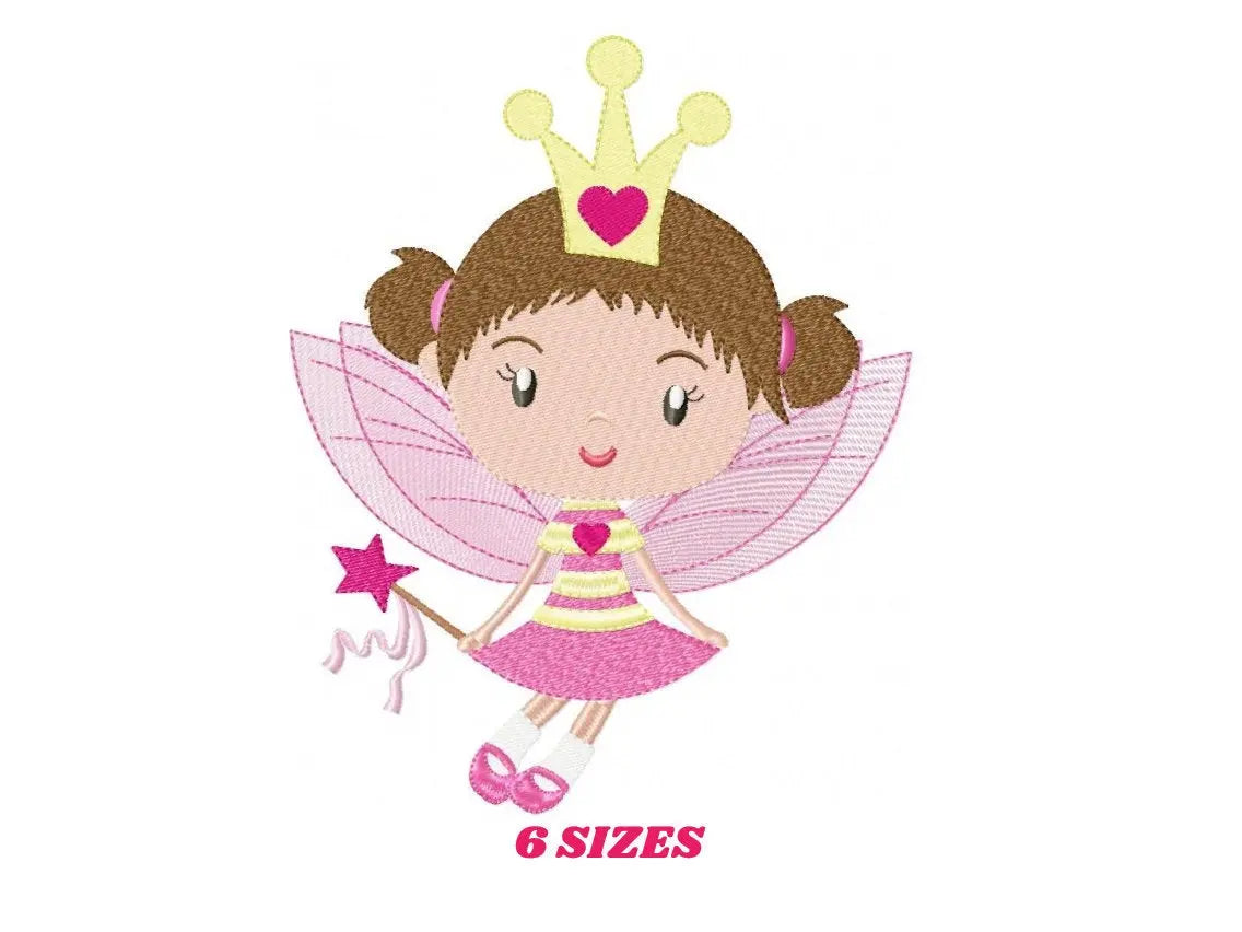 Fairy embroidery designs - Tooth fairy godmother embroidery design machine embroidery pattern - Baby girl embroidery file instant download Marcia Embroidery