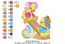 Cargar imagen en el visor de la galería, Duck embroidery design - Animal embroidery designs machine embroidery pattern - boy embroidery file - baby girl embroidery  instant download
