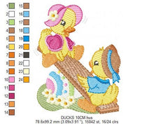 Load image into Gallery viewer, Duck embroidery design - Animal embroidery designs machine embroidery pattern - boy embroidery file - baby girl embroidery  instant download
