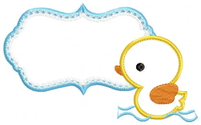 Duck embroidery design - Frame embroidery designs machine embroidery pattern - baby boy embroidery file - duck applique instant download Marcia Embroidery