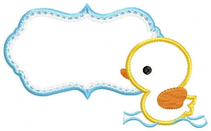 Duck embroidery design - Frame embroidery designs machine embroidery pattern - baby boy embroidery file - duck applique instant download Marcia Embroidery
