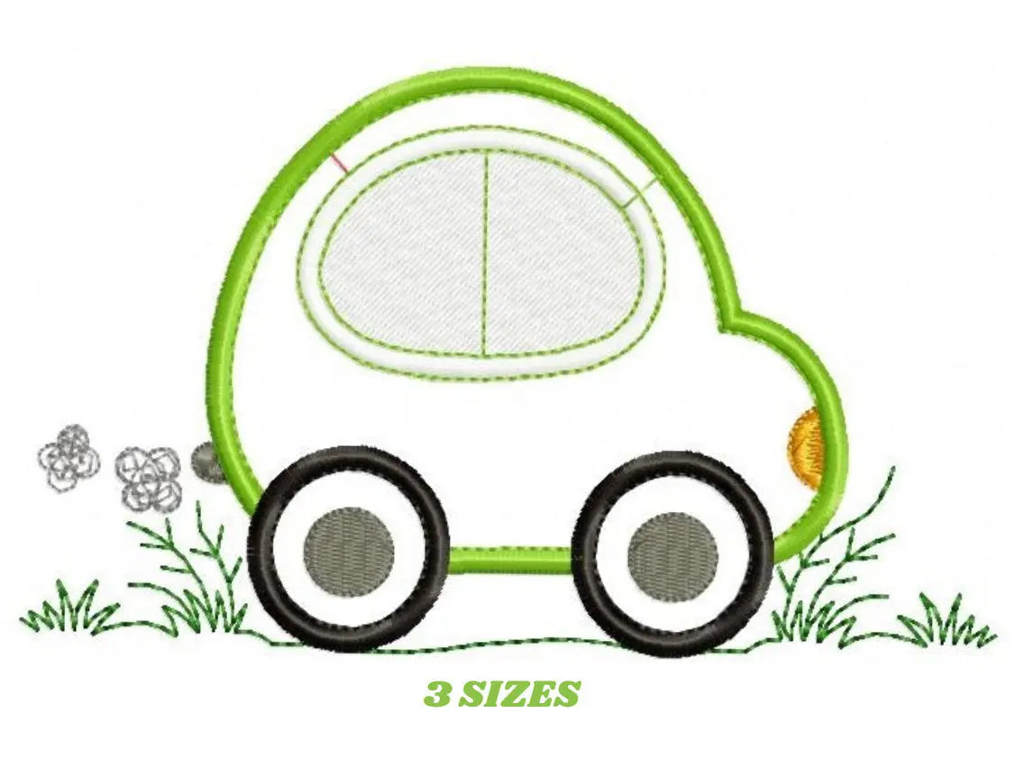 Car embroidery designs - vehicle embroidery design machine embroidery pattern - automobile embroidery file - car applique boy embroidery Marcia Embroidery
