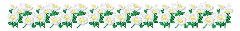 Daisies garden embroidery designs - Spring flowers embroidery design machine embroidery pattern - Tea towel embroidery file - kitchen apron