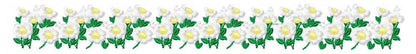 Daisies garden embroidery designs - Spring flowers embroidery design machine embroidery pattern - Tea towel embroidery file - kitchen apron
