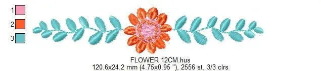 Monogram Frame embroidery designs - Flower embroidery design machine embroidery pattern - rose wreath embroidery file - baby girl embroidery Marcia Embroidery