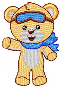 Bear embroidery designs - Pilot embroidery design machine embroidery pattern - Teddy bear embroidery - Pilot bear design boy embroidery file