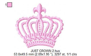 Crown embroidery designs - Laurel Wreath Crown embroidery design machine embroidery pattern - baby girl embroidery file - instant download