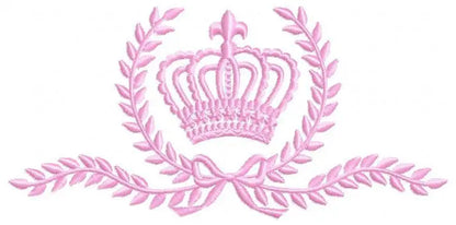 Crown embroidery designs - Laurel Wreath Crown embroidery design machine embroidery pattern - baby girl embroidery file - instant download Marcia Embroidery