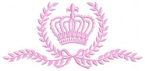 Crown embroidery designs - Laurel Wreath Crown embroidery design machine embroidery pattern - baby girl embroidery file - instant download