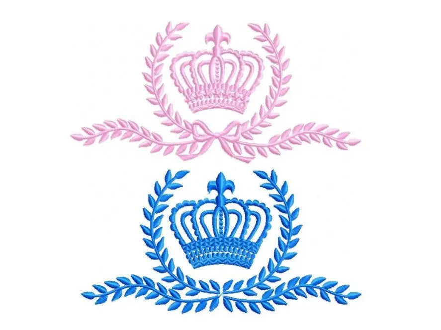 Crown embroidery designs - Laurel Wreath Crown embroidery design machine embroidery pattern - baby girl embroidery file - instant download Marcia Embroidery