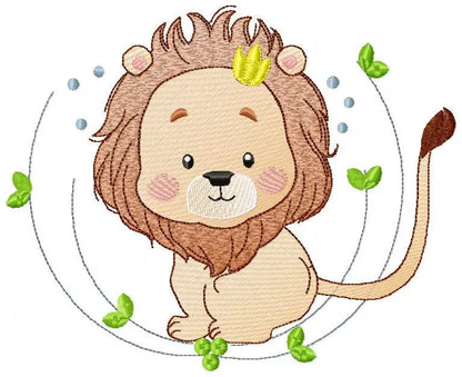 Lion embroidery designs - Safari embroidery design machine embroidery pattern - Baby boy embroidery file - Lion king embroidery download pes Marcia Embroidery