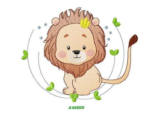 Lion embroidery designs - Safari embroidery design machine embroidery pattern - Baby boy embroidery file - Lion king embroidery download pes Marcia Embroidery