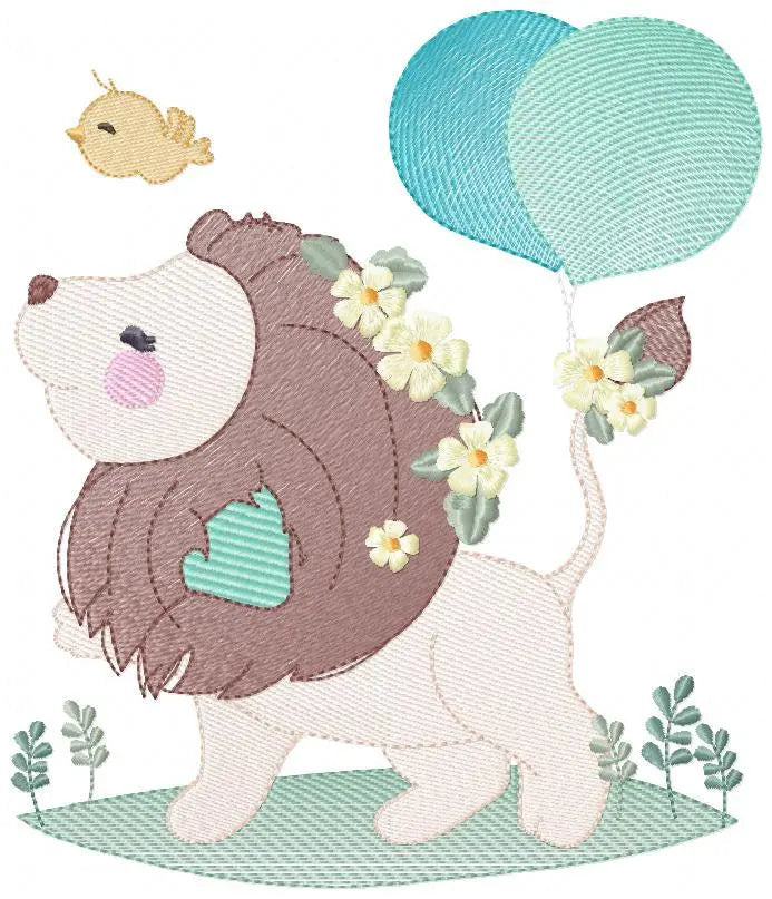 Lion embroidery designs - Safari embroidery design machine embroidery pattern - Baby boy embroidery file - king embroidery instant download Marcia Embroidery
