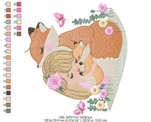 Load image into Gallery viewer, Red Fox embroidery designs - Woodland animals embroidery design machine embroidery pattern - Baby girl embroidery file - instant download

