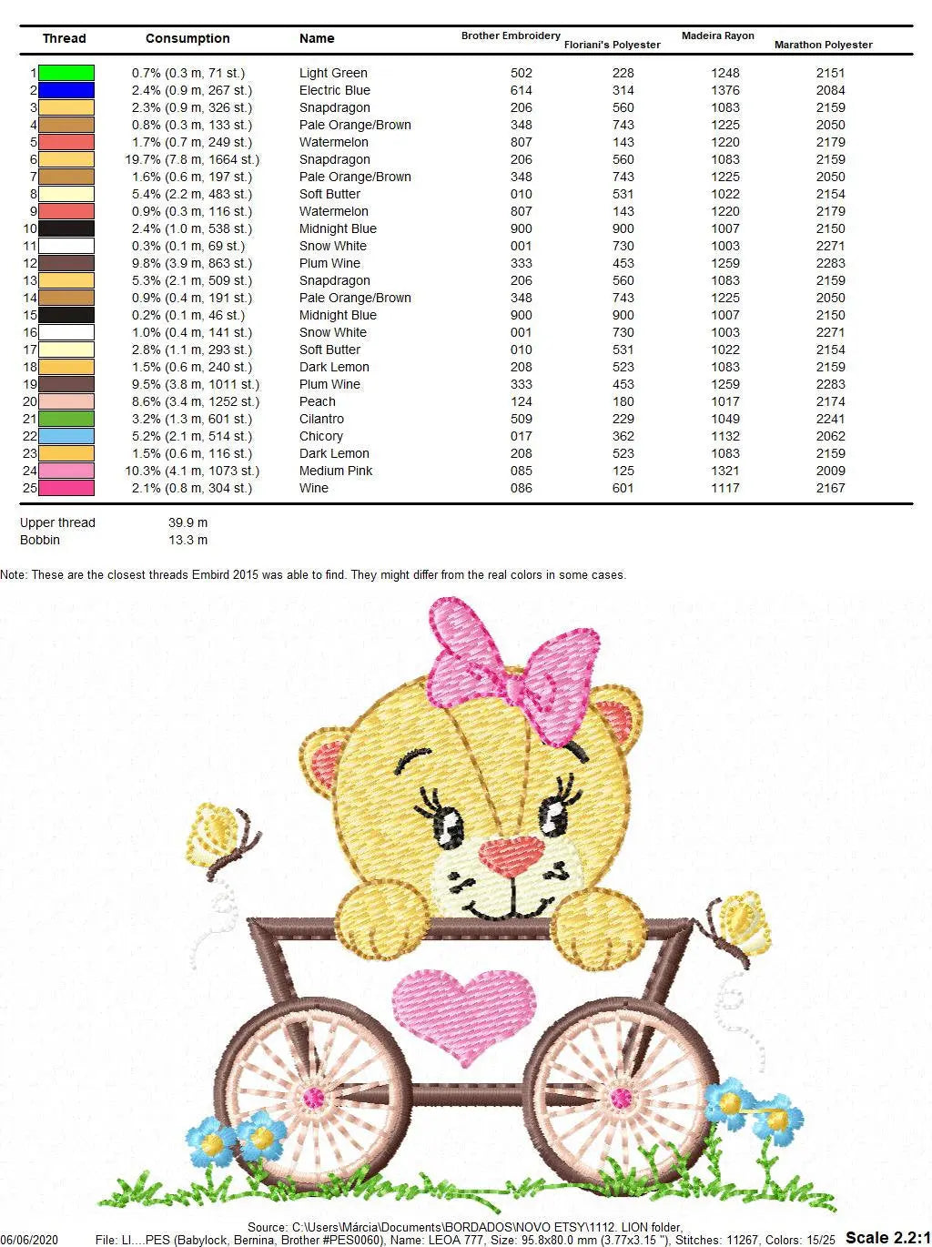 Lioness embroidery designs - Lion embroidery design machine embroidery pattern - Animal embroidery - Baby girl embroidery instant download Marcia Embroidery