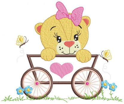 Lioness embroidery designs - Lion embroidery design machine embroidery pattern - Animal embroidery - Baby girl embroidery instant download Marcia Embroidery