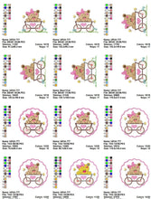 Load image into Gallery viewer, Bear embroidery design - Animals embroidery designs machine embroidery pattern - Baby girl embroidery - Safari embroidery file Tag Frame
