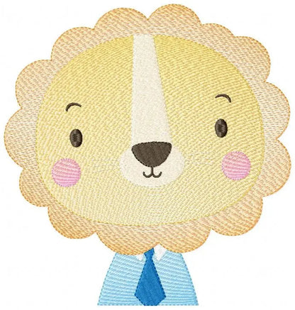Lion embroidery designs - Safari animal embroidery design machine embroidery pattern - Lion with clothes embroidery file - instant download Marcia Embroidery