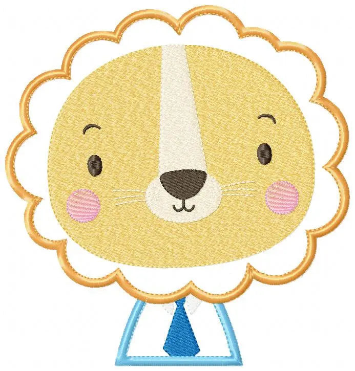 Lion embroidery designs - Safari animal embroidery design machine embroidery pattern - Lion with clothes embroidery file - instant download Marcia Embroidery