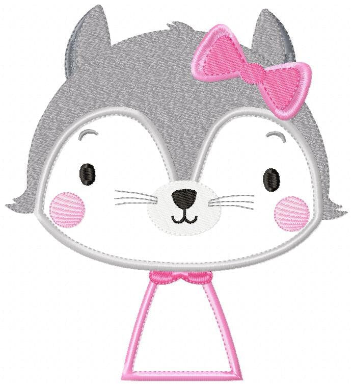 Cat embroidery designs - Safari embroidery design machine embroidery pattern - Baby girl  embroidery file - animal pet embroidery download Marcia Embroidery