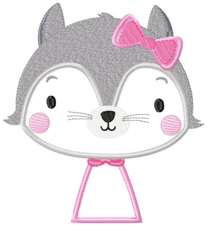Cat embroidery designs - Safari embroidery design machine embroidery pattern - Baby girl  embroidery file - animal pet embroidery download Marcia Embroidery