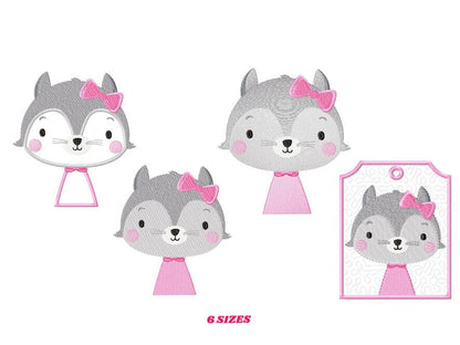 Cat embroidery designs - Safari embroidery design machine embroidery pattern - Baby girl  embroidery file - animal pet embroidery download Marcia Embroidery
