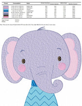 Cargar imagen en el visor de la galería, Elephant embroidery designs - Safari embroidery design machine embroidery pattern - Baby boy embroidery file - animal embroidery download
