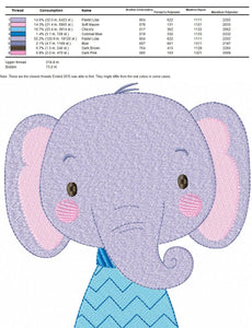 Elephant embroidery designs - Safari embroidery design machine embroidery pattern - Baby boy embroidery file - animal embroidery download