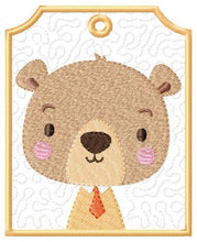 Load image into Gallery viewer, Bear embroidery designs - Safari embroidery design machine embroidery pattern - Baby boy embroidery file -  bear with clothes download
