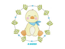 Cargar imagen en el visor de la galería, Duck embroidery design - Baby boy embroidery designs machine embroidery pattern - kid embroidery file - male duck animal  instant download
