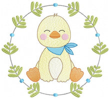 Laden Sie das Bild in den Galerie-Viewer, Duck embroidery design - Baby boy embroidery designs machine embroidery pattern - kid embroidery file - male duck animal  instant download
