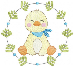 Duck embroidery design - Baby boy embroidery designs machine embroidery pattern - kid embroidery file - male duck animal  instant download