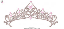 Charger l&#39;image dans la galerie, Crown embroidery designs - Princess crown embroidery design machine embroidery pattern - Beauty Pageant Crown design - princess queen crown
