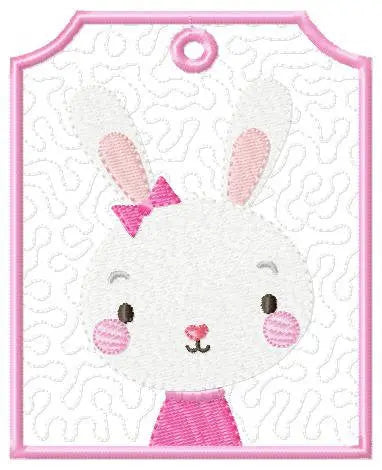 Bunny embroidery designs - Rabbit embroidery design machine embroidery pattern - Baby girl embroidery file - bunny with clothes download Marcia Embroidery