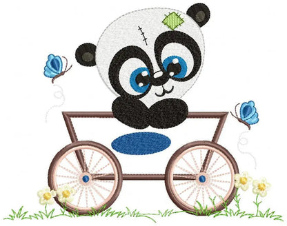 Panda embroidery design - Animal in agon embroidery designs machine embroidery pattern - Baby boy embroidery file - tag embroidery download Marcia Embroidery