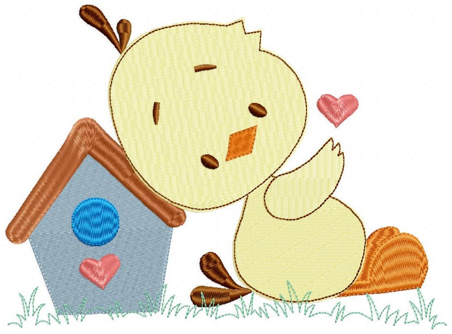 Duck embroidery design - Baby boy embroidery designs machine embroidery pattern - kid embroidery file - male duck animal  instant download