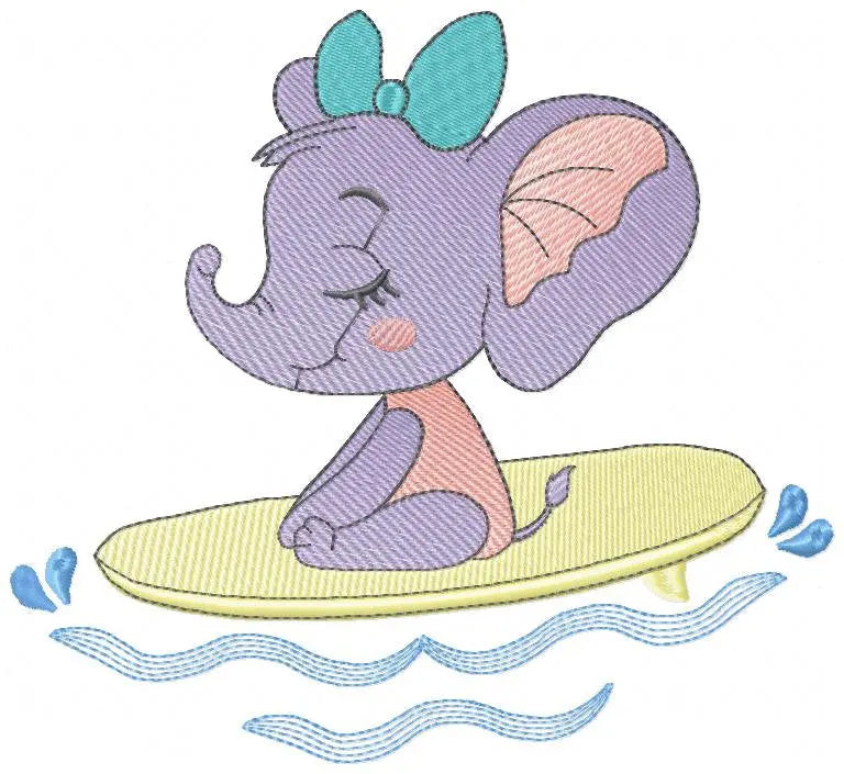 Elephant embroidery designs - Animal embroidery design machine embroidery pattern - Baby girl embroidery file kid embroidery elephant design Marcia Embroidery